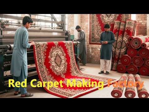 From Yarn to Prayer Mat Inside the Traditional Red Carpet Making Factory