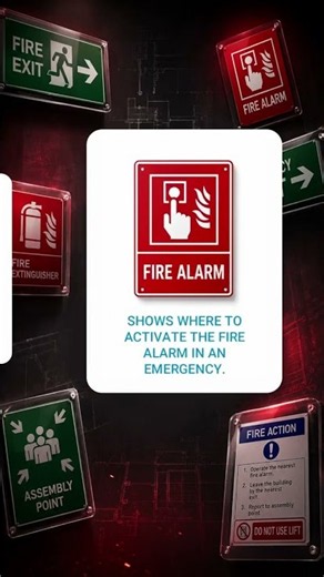 🚨 Every sign has a purpose—and every second counts Fire safety