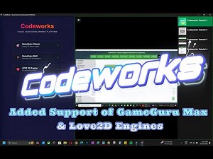 CodeWorks: Visual Scripting for GameGuru Max & LÖVE2D - No Code Game Development with presets blocks