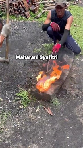 This is the process of making an anvil manually🔥 #blacksmith #blacksmithing #blacksmithindonesia