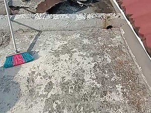 mengatasi bocor/ rembes dak,menggunakan damdex.