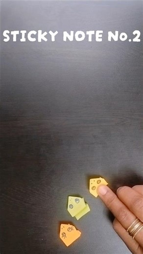5 DAYS- 5 STICKY NOTE CRAFTS. STICKY NOTE No.2 #fun #papercraft #handsonactivitites #diy #origami