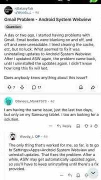 Workarounds for Gmail app flickering bug on Samsung tablets and foldables