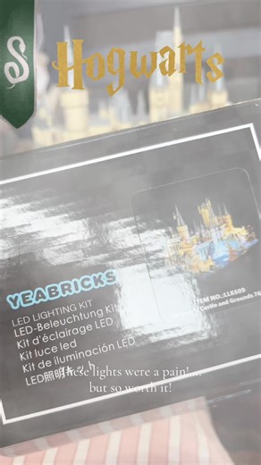 This was already a pain to Build… and I had to take it apart to put these in 🤣 it was a pain… but so worth it! #harrypotterlego #harrypotter #hogwarts #geek #lego