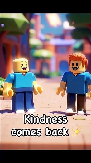 Roblox Short Story: Be Kind Always! 🌟 | Kids Roblox Lesson,Roblox, Kids, Lesson, Shorts