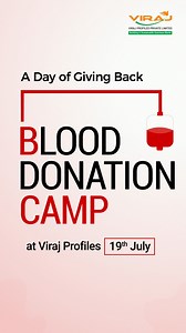 On July 19th, 2025, Viraj Profiles organised a Blood Donation Camp at the VMC SRM Plant in collaboration with Brahma Kumaris' Global Hospital & Research Centre. With 115 donors stepping forward, over 40,250 ml of blood (115 units) was collected, making a meaningful contribution to the local blood banks. The initiative was highly appreciated and rated 4 stars by the attending doctors, turning the event into a proud moment of collective compassion and responsibility. Thank you to every Virajian wh