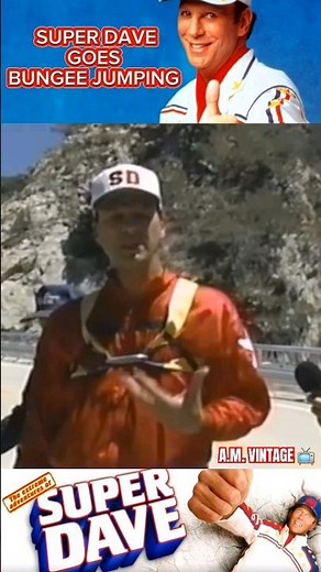Super Dave Osborne Does an Amazing Bungee Jump #comedy #80s