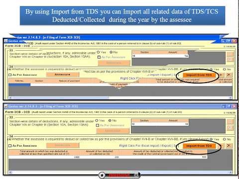 TDS Data Import Facility in Tax Audit Report Genius Software