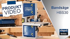 Scheppach HBS30 Bandsäge Holzbandsäge Holzsäge Tischsäge Säge inkl. 3 Sägebänder | 230 Volt | 350 Watt | max. Durchlasshöhe: 80 mm | max. Durchlassbreite: 200 mm