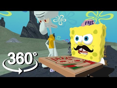Spongebob Squarepants! - 360° - Krusty Krab Pizza UPDATED! (First 3D VR Rehydrated Game Experience)