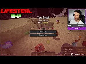SB737 Died in The End on Lifesteal SMP Season 7…😱