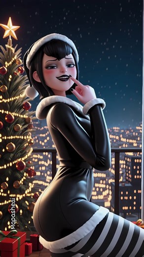 Mapasheai on Instagram: "Mavis Christmas Dancing Credits: @mapasheai and @mapasheai_ #mavis #hoteltransylvania #waifu #gothgirl #christmas"