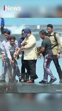 Prabowo Panen 75 Ton Udang "Vaname" Kualitas Ekspor, Ikut Tarik Jaring #shorts