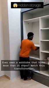 Small space? Big ideas. This sliding wardrobe hides storage, shelves & even a safe. Modern homes need this upgrade! 🏡✨ #fblifestyle #fbreels #fbpro #homedecor #interiordesign #spacesaving #modernhomes #wardrobedesign #slidingdoor #homeideas #viralreels #smartstorage #usa | Aluminium Glass Design