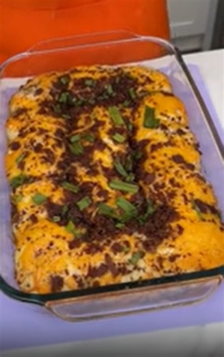 Fluffy Pillsbury biscuits loaded with ranch and cheese