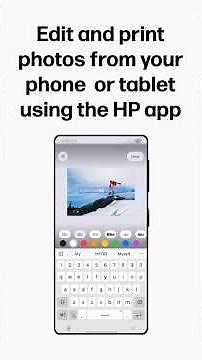 Bearbeiten und Drucken von Fotos von Ihrem Smartphone oder Tablet mit der HP App | HP Drucker