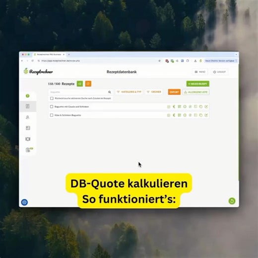 REZEPTRECHNER on Instagram: "Zeit sparen bei der Kalkulation mit der Rezeptrechner Software 👉 Zugang direkt online buchen 🔗www.rezeptrechner.de #rezeptrechner #gastronomie #gastroliebe #rezepte #software #catering #partyservice #CateringManagement"