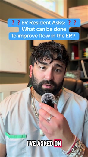 What do you think we can do to improve flow in the ER to reduce wait times (in the context this is a systemic issue)? #medtok #viral #fyp #doctorsoftiktok #medicine