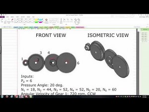 Gear Train Example Problem 1