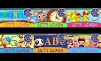 Mix of 6 videos from youtube : 6 Little Baby Bum Let Learn