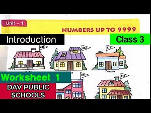 DAV class 3 maths chapter 1 worksheet 1