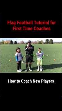 Flag Football Tutorial for First Time Coaches 🔥🏈 #defensiveskills #coachd #football