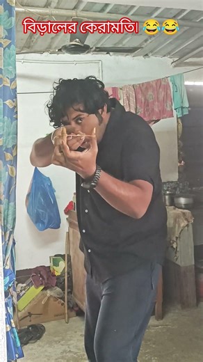 বিড়ালের কেরামতি। 😂😂 #shorts #funny #comedy #bengalicomedy