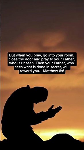 Matthew 6:6 #Bible #Matthew #Prayer