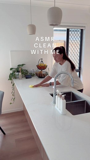 asmr clean with me ✨🫧 #morningreset #cleaningreset #satisfying #asmr | asmr cleaning