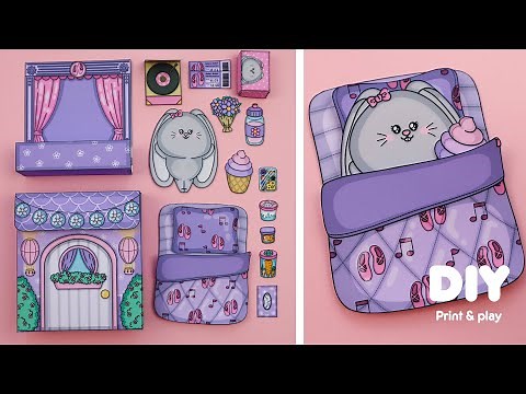 DIY Paper Toy Bella Bunny | Fun crafts to make at home with kids