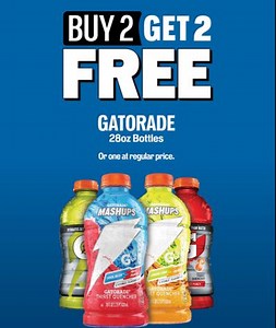 Quadruple up on refreshment! Buy 2 Gatorade, get 2 FREE — only at TA, Petro and TA Express. Stay hydrated, save big, and keep rolling strong! 🚛⚡ . . . . . #travelcentersofamerica #ta #taexpress #petrostoppingcenters | TravelCenters-TA-Petro