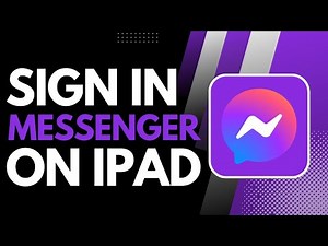 How to Login to Messenger on iPad !