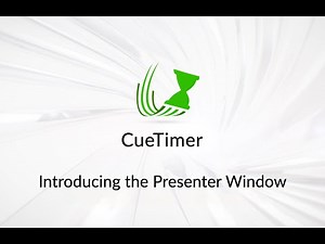 CueTimer presenter window: The ultimate timer for PowerPoint and Keynote
