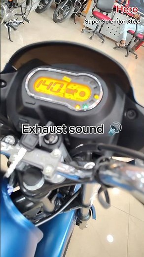 Let's check it out exhaust sound🔥 Hero Super splendor Xtec 2025 in Blue colour #bike #trending #2025