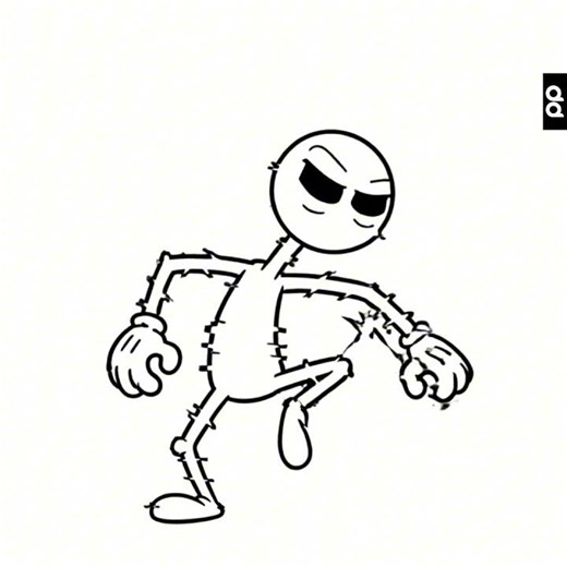 The Puppet Master #cartoon#puppet#silly #funny #digitalart #art #anime #linedrawingstyle #animation