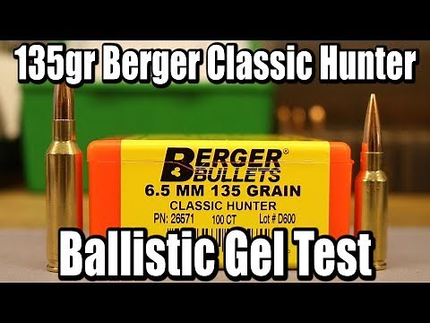 135gr Berger Classic Hunter - Expansion tests in Creedmoor and Grendel