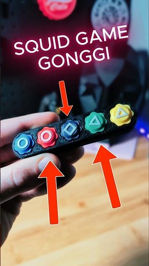 3D Printed Squid Game Gonggi #3dprinting