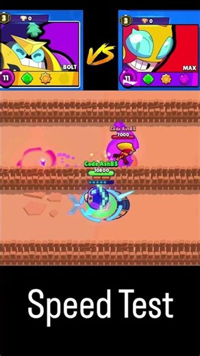 Bolt vs Max - Who is faster? #brawlstars