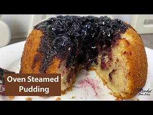 How to make a steamed pudding in the oven : Baked jam sponge pudding UK : Steamed sponge cake recipe