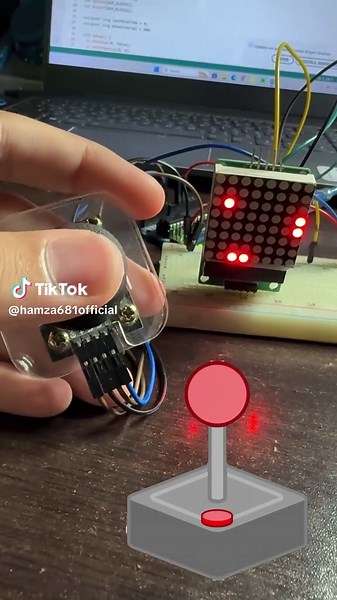 اختراع لعبة على شاشة MATRIX LED صغيرة