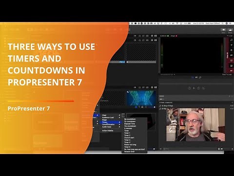 ProPresenter 7 Tutorial: Three ways to use timers and countdowns in ProPresenter 7