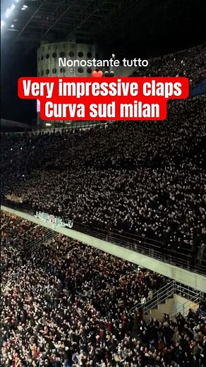 "Curva Sud Milan Clap Unity Shakes the Stadium – Incredible AC Milan Fan Atmosphere!"