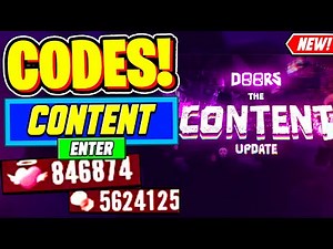 ⚠️New⚠️ ALL WORKING CONTENT UPDATE CODES For Doors December 2024 - Roblox Doors Codes 2024