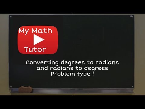 ALEKS | Converting degrees to radians and radians to degrees: Problem type 1 (original)