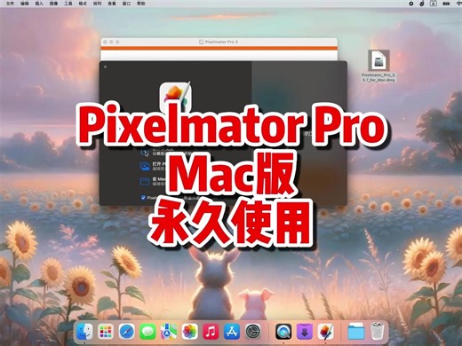 Pixelmator Pro 3 mac版，中文永久使用，专为mac电脑优化到极致的修图工具，最新中文一键装机。
