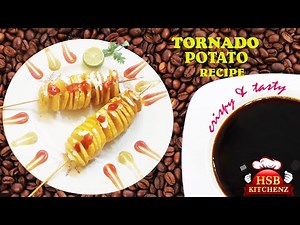 Tornado Potato Recipe | Spiral Fried Potato | Twisted Potatoes On A Stick | Indian Street Food