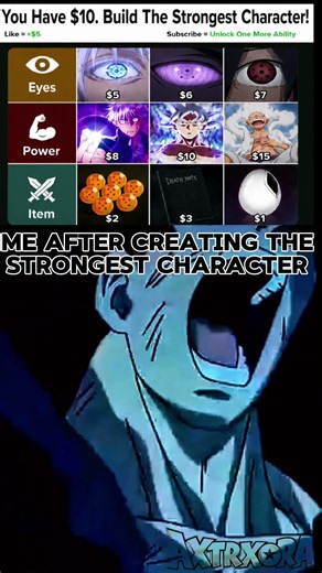 🔥 You Have $45 To Build The Strongest Anime Character! Who Are You Choosing? 🤯