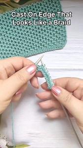 647K views · 6.6K reactions | Cast On Edge That Looks Like a Braid #knit #knittingpatterns #knitting #stricken #tejido #tejidos #maglia #вязание #tricot | Free Knitting Patterns | Facebook