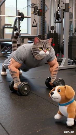 Cat Fitness – Push-up #cat #fitness #funny #Push-up
