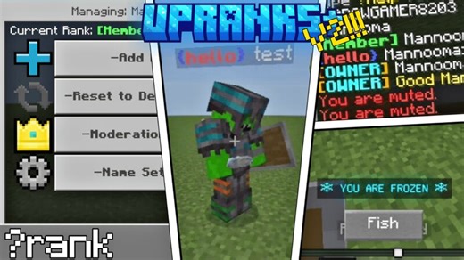 UpRanks V2 1.21.132  Minecraft Mod